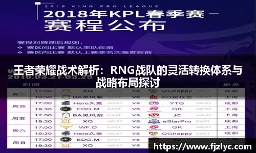 王者荣耀战术解析：RNG战队的灵活转换体系与战略布局探讨