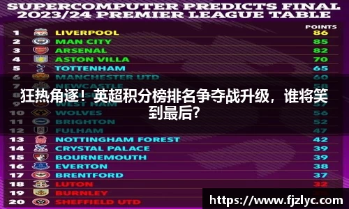 狂热角逐！英超积分榜排名争夺战升级，谁将笑到最后？